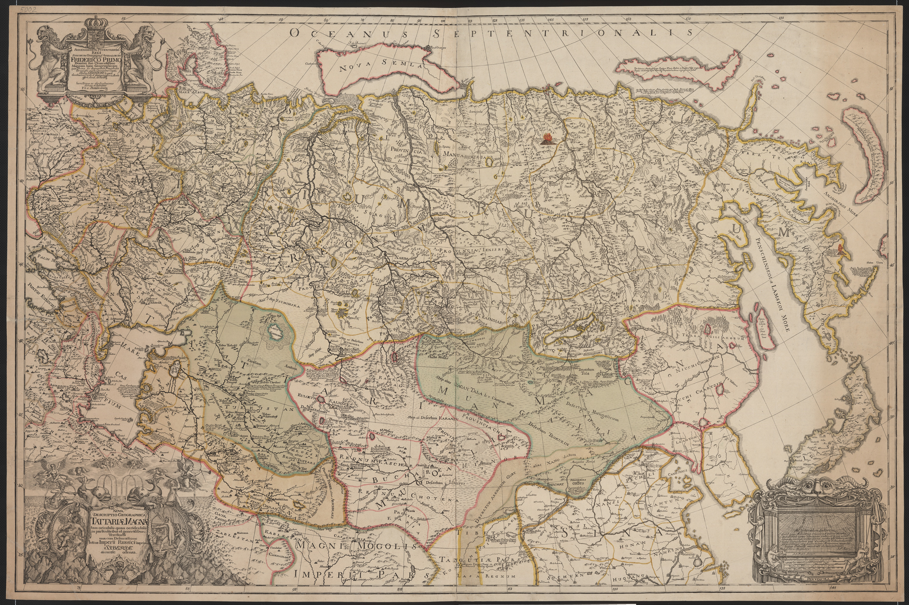 Исчезнувшая тартария. Карта Великой Тартарии фон Страленберга 1730 г. Карта Страленберга 1730 года.
