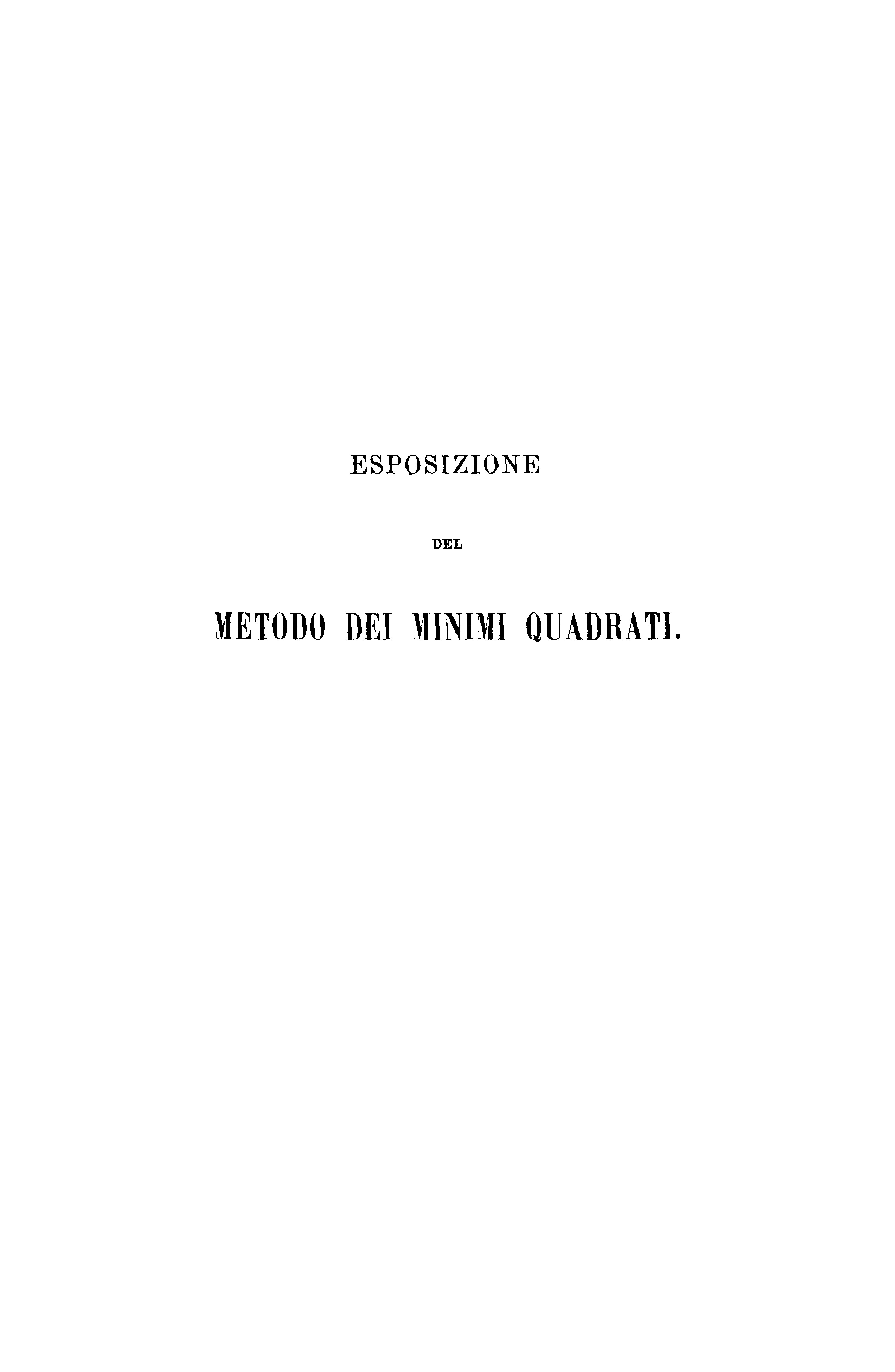Esposizione Del Metodo Dei Minimi Quadrati Gdz